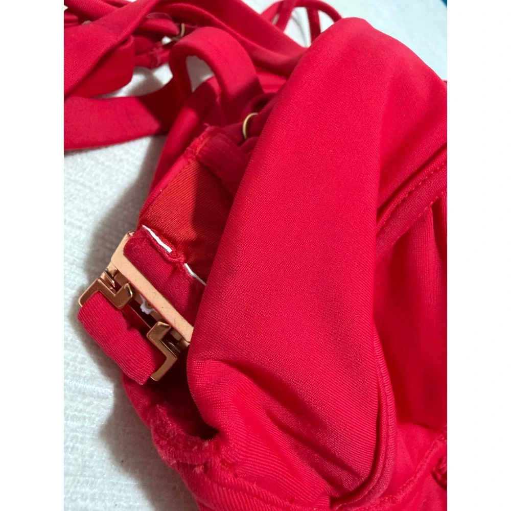 Agent Provocateur Montana Red‎ One-Piece Swimsuit 34D NWT Cut-Out Underwire NWT